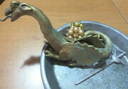 Dragon ring dish with treasure and sword