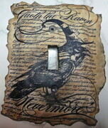 "Quoth the raven" lightswitch cover