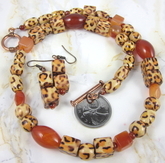 Take a walk on the wild side necklace set